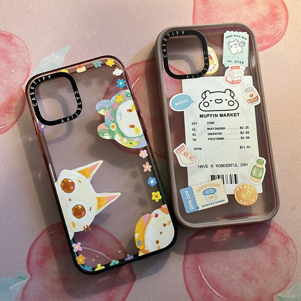 Casetify case bundle of 2 - iPhone 12 mini (bonus glass screen protector)